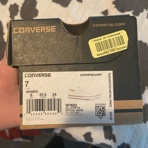 Converse all star ox optical white